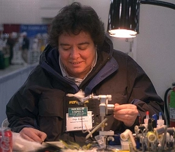 Page Rogers at the vise Page Rogers at the vise