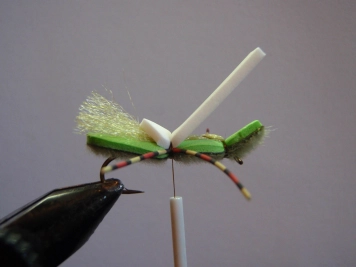 Step 12 - tie in legs Step 12 - tie in legs