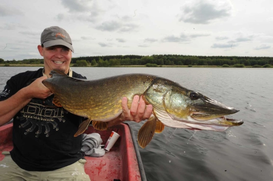 The author with a hefty pike The author with a hefty pike