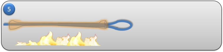 Step 5 - Carefully Apply heat to the shrink tube Step 5 - Carefully Apply heat to the shrink tube