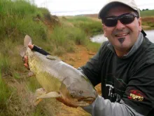 User submitted picture: Carp caugth in a foam bee...