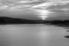 User submitted picture: B&W of Lake Norfork sunse...