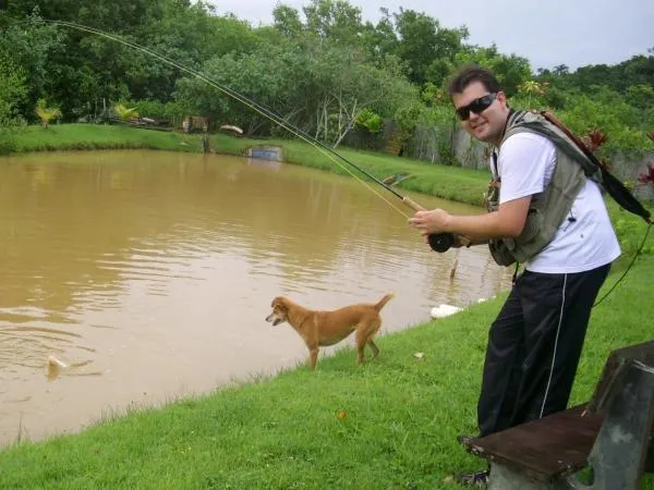 User submitted picture: Paulo fight with a snook....
